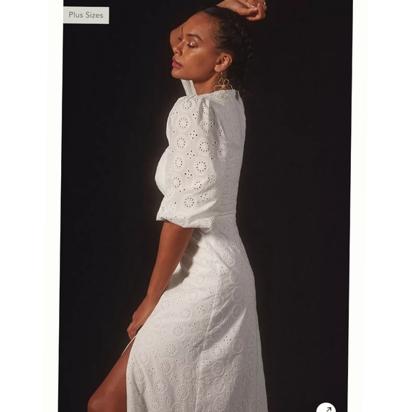 Anthropologie ×Hutch Eyelet Cutout Maxi Dress size 0 - Picture 5 of 10